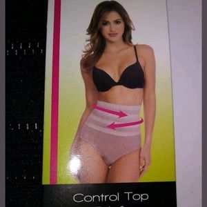 FleX Control Top High Waist Brief Black
